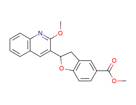 2-(2-methoxy-quinolin-3-yl)-2,3-dihydro-benzofuran-5-carboxylic acid methyl ester