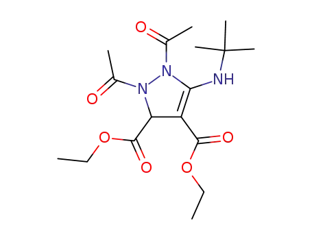 1,2-diacetyl-5-tert-butylamino-2,3-dihydro-1H-pyrazole-3,4-dicarboxylic acid diethyl ester