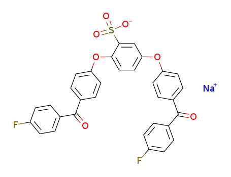 sodium 2,5-bis[(p-fluorobenzoyl)phenoxy]benzenesulfonate