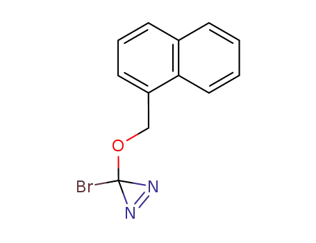 Molecular Structure of 774197-63-6 (3H-Diazirine, 3-bromo-3-(1-naphthalenylmethoxy)-)