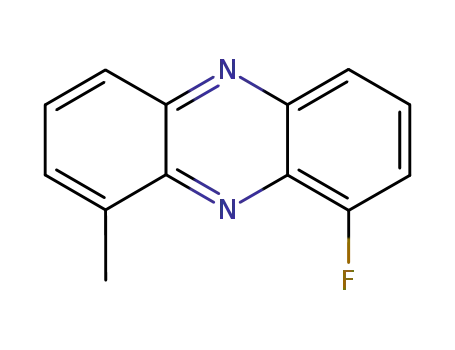 Molecular Structure of 875714-40-2 (Phenazine, 1-fluoro-9-methyl-)