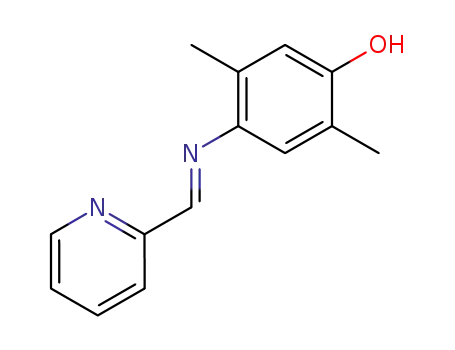2,5-Dimethyl-4-{[1-pyridin-2-yl-meth-(E)-ylidene]-amino}-phenol