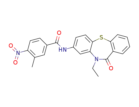 N-(10-ethyl-11-oxo-10,11-dihydro-dibenzo[b,f][1,4]thiazepin-8-yl)-3-methyl-4-nitro-benzamide
