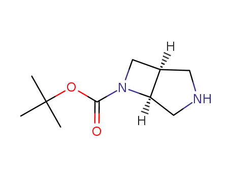 Molecular Structure of 799279-81-5 (3,6-Diazabicyclo[3.2.0]heptane-6-carboxylic acid, 1,1-diMethylethyl ester, (1R,5S)-)