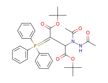 di-tert-butyl 2-(N,N'-diacetylhydrazino)-3-(triphenylphosphanylidene)butanedioate