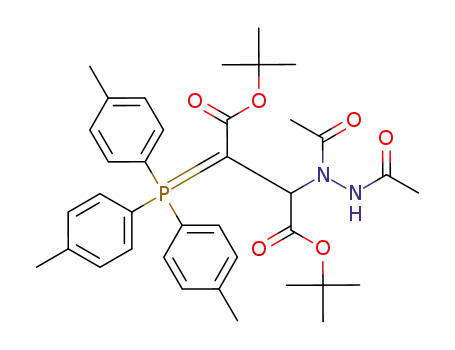 di-tert-butyl 2-(N,N'-diacetylhydrazino)-3-(tri-p-tolylphosphanylidene)butanedioate