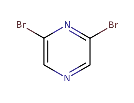 Molecular Structure of 23229-25-6 (2,6-Dibromopyrazine)