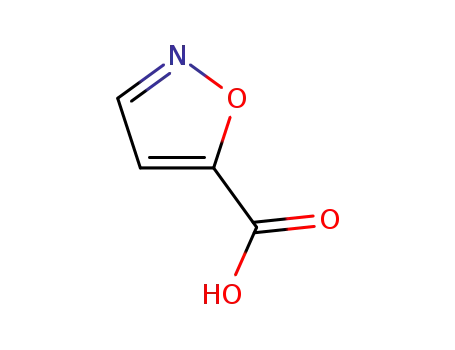 Molecular Structure of 21169-71-1 (Isoxazole-5-carboxylic acid)