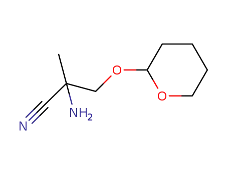2-amino 2-methyl 3-((tetrahydro 2H-pyran 2-yl) oxy) propanenitrile