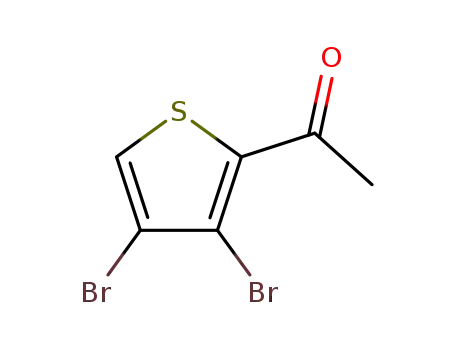 Molecular Structure of 57681-57-9 (1-(3,4-DIBROMO-2-THIENYL)-1-ETHANONE)