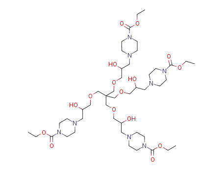 pentaerythritol tetra(2-hydroxy-3-piperazine-N-ethyl carboxylate)