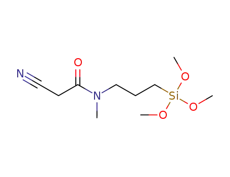 N-methyl-N-(3-trimethoxysilyl propyl)cyanoacetamide