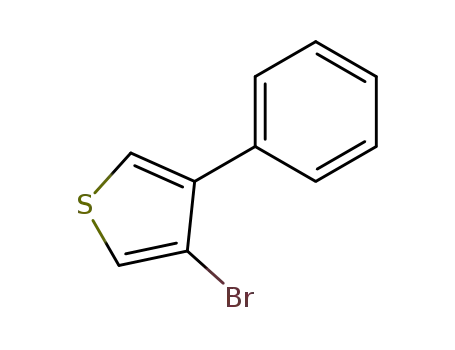 Molecular Structure of 23062-41-1 (3-bromo-4-phenylthiophene)