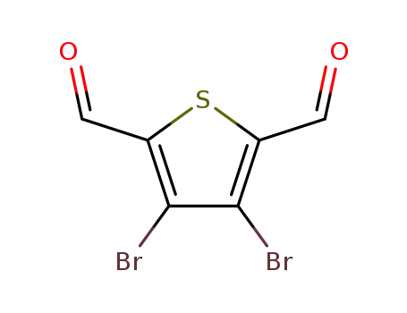 Molecular Structure of 25373-20-0 (3,4-Dibromothiophene-2,5-dicarboxaldehyde)