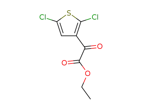 Molecular Structure of 32766-64-6 (ETHYL (2,5-DICHLOROTHIEN-3-YL)(OXO)ACETATE)