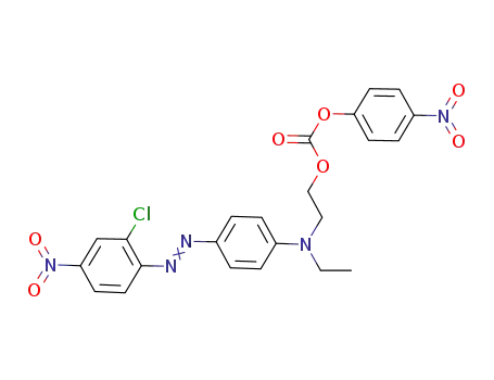 Molecular Structure of 404887-21-4 (Carbonic acid,
2-[[4-[(2-chloro-4-nitrophenyl)azo]phenyl]ethylamino]ethyl 4-nitrophenyl
ester)