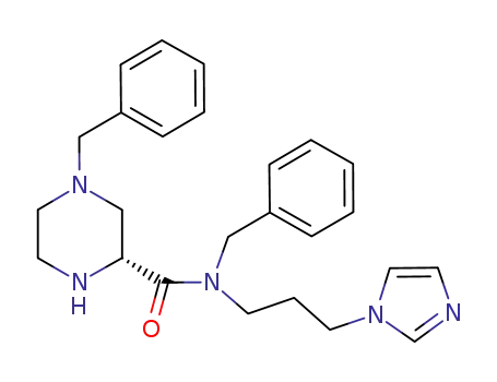 N2-[3-(1H-imidazol-1-yl)propyl]-N2,4-bis(phenylmethyl)-1,2(R)-piperazinecarboxamide