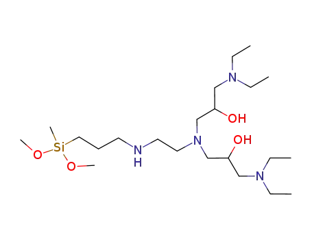Molecular Structure of 850218-50-7 (2-Oxa-7,10,14-triaza-3-silahexadecan-12-ol,
10-[3-(diethylamino)-2-hydroxypropyl]-14-ethyl-3-methoxy-3-methyl-)