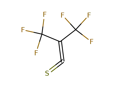 Molecular Structure of 7445-60-5 (3,3,3-trifluoro-2-(trifluoromethyl)prop-1-ene-1-thione)