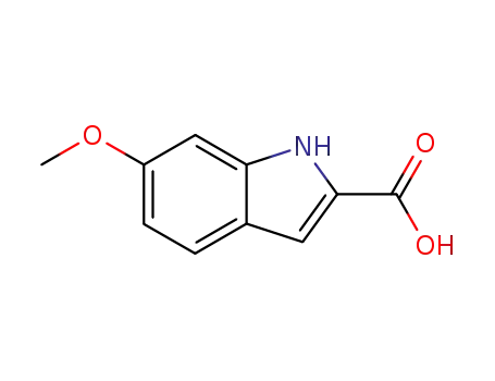Molecular Structure of 16732-73-3 (6-METHOXY-1H-INDOLE-2-CARBOXYLIC ACID)