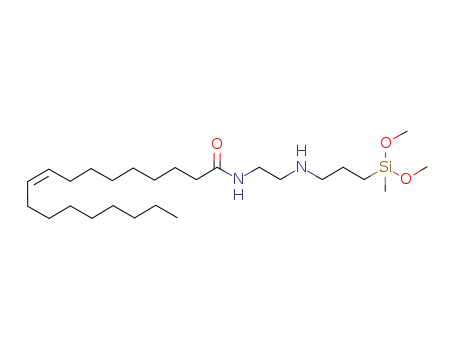 Molecular Structure of 873300-53-9 (9-Octadecenamide, N-[2-[[3-(dimethoxymethylsilyl)propyl]amino]ethyl]-,
(9Z)-)