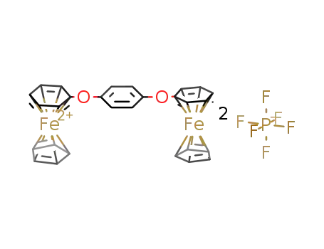 1,4-bis((η6-phenoxy-η5-cyclopentadienyl)iron)benzene hexafluorophosphate