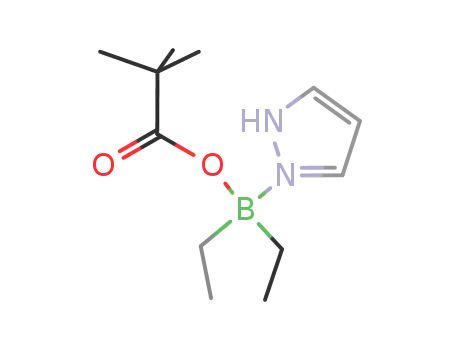 2,2-dimethylpropanoyloxydiethylborane pyrazole complex