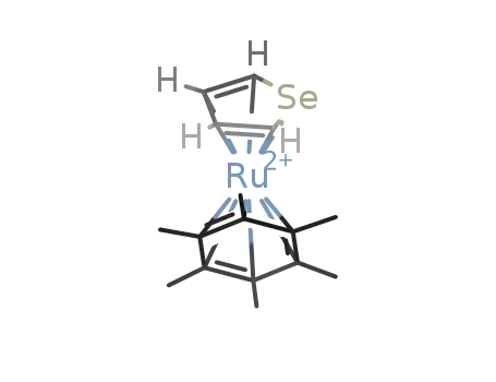 (η5-selenophene)Ru(C6Me6)(2+)