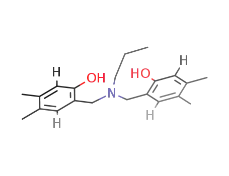 Molecular Structure of 244004-99-7 (Phenol, 2,2'-[(propylimino)bis(methylene)]bis[4,5-dimethyl-)