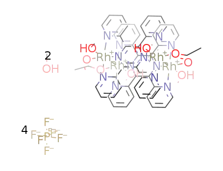 Rh4(μ-OOCCH3)2(2,3,5,6-tetra-2-pyridylpirazine)2(CH3OH)4(PF6)4*2CH3OH