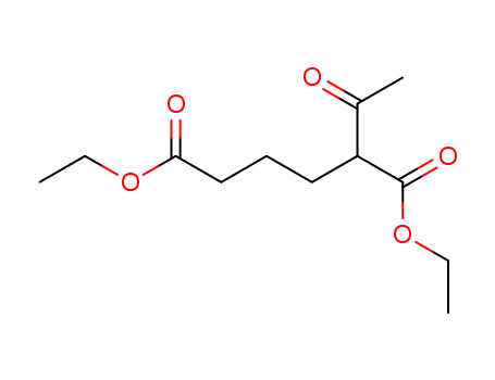Molecular Structure of 90124-78-0 (Hexanedioic acid, 2-acetyl-, diethyl ester)