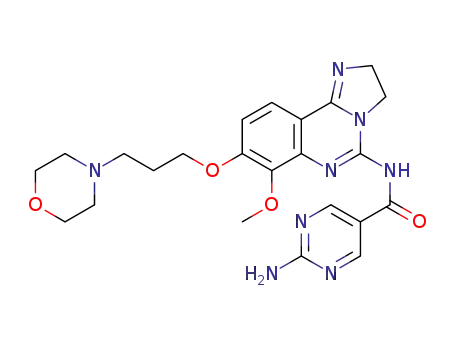 2-amino-N-{7-methoxy-8-[3-(4 morpholinyl)propoxy]-2,3-dihydroimidazo[1,2-c]quinazolin-5-yl}-5- pyrimidinecarboxamide
