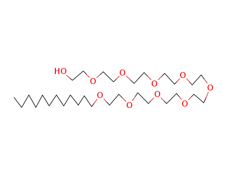 Molecular Structure of 3055-99-0 (3,6,9,12,15,18,21,24,27-Nonaoxanonatriacontan-1-ol)