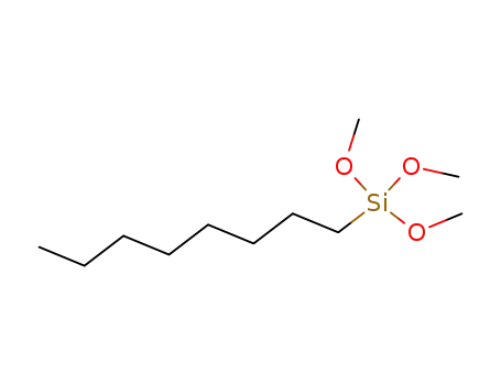 Molecular Structure of 3069-40-7 (Trimethoxyoctylsilane)