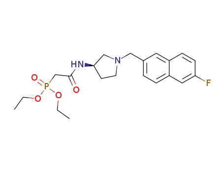 diethyl[2-({(3E)-1-[(6-fluoro-2-naphthyl)methyl]-pyrrolidin-3-yl}amino)-2-oxoethyl]phosphonate