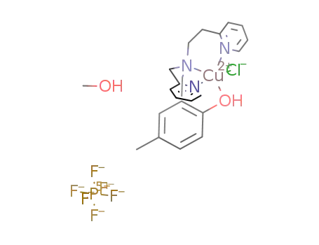 [CuCl(2-[(2-pyridylmethyl)(2'-pyridylethyl)amino-methyl]-4-methylphenol)](hexafluorphosphate)*methanol