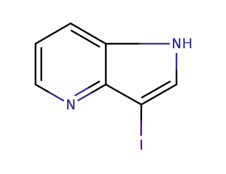 Molecular Structure of 1083181-26-3 (3-Iodo-1H-pyrrolo[3,2-b]pyridine)