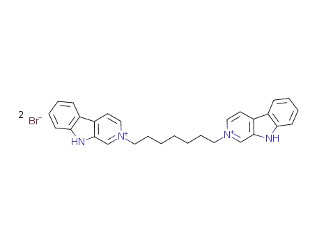 2-[7-(β-carboline-2-ium-2-yl)heptyl]-β-carboline-2-ium dibromide