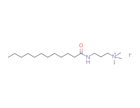 Molecular Structure of 206988-59-2 (1-Propanaminium, N,N,N-trimethyl-3-[(1-oxododecyl)amino]-, iodide)