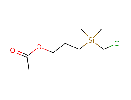 Molecular Structure of 499773-71-6 (1-Propanol, 3-[(chloromethyl)dimethylsilyl]-, acetate)