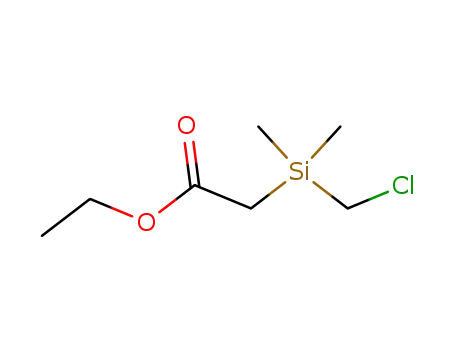 Molecular Structure of 13950-54-4 (ethyl [(chloromethyl)(dimethyl)silyl]acetate)