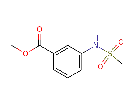 Molecular Structure of 32087-05-1 (methyl 3-[(methylsulfonyl)amino]benzoate)