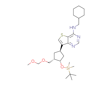 7-[(1R,3S,4S)-3-[tert-butyl(dimethyl)silyl]oxy-4-(methoxymethoxymethyl)cyclopentyl]-N-(cyclohexylmethyl)thieno[3,2-d]pyrimidin-4-amine