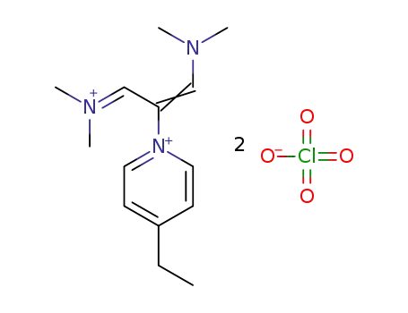 1,1,5,5-tetramethyl-3-(4-ethylpyridinium)-1,5-diazapentadienium bis(perchlorate)