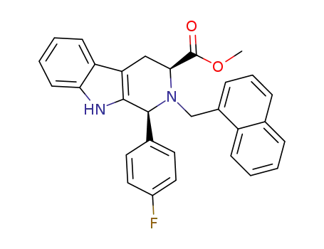 (1S,3S)-methyl 1-(4-fluorophenyl)-2-(naphthalen-1-ylmethyl)-1,2,3,4-tetrahydro-9H-pyrido[3,4-b]indole-3-carboxylate