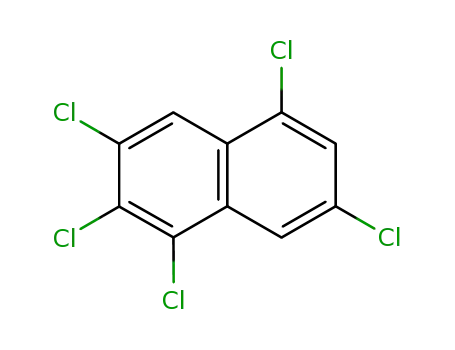 Molecular Structure of 53555-65-0 (1,2,3,5,7-PENTACHLORONAPHTHALENE)