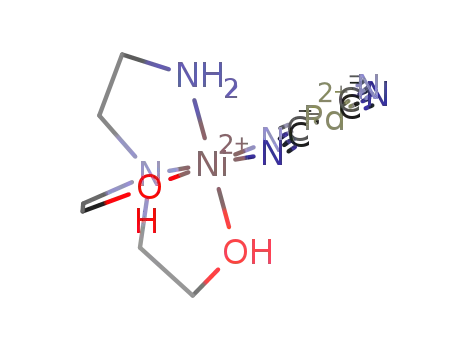 Ni(N,N-bis(2-hydroxyethyl)-ethylenediamine)Pd(CN)4