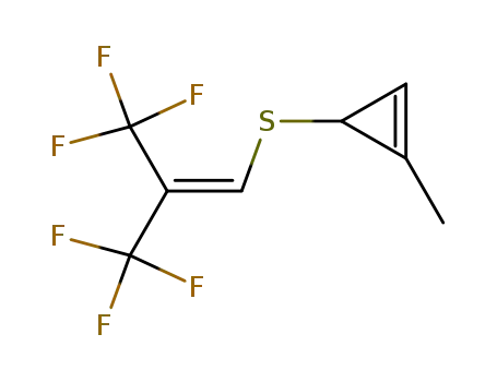 1-Methyl-3-(3,3,3-trifluoro-2-trifluoromethyl-propenylsulfanyl)-cyclopropene