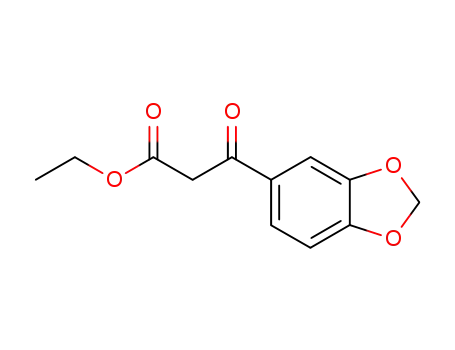 Molecular Structure of 81581-27-3 (3-Benzo[1,3]dioxol-5-yl-3-oxo-propionic acid ethyl ester)