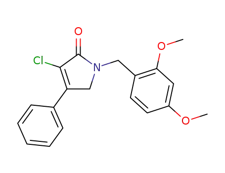 3-chloro-1-(2,4-dimethoxybenzyl)-4-phenyl-1H-pyrrol-2(5H)-one